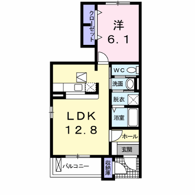 アルスターＢ 101【管理NO：1-012010902-01010】 ★家具家電は申し込み後に搬入します★ ★2026年11月上旬入居可能★の外観画像