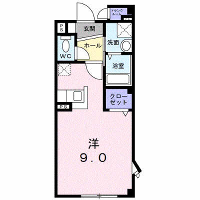 パレ・ニューみやの 201【管理NO：1-011414501-02010】 ★家具家電は申し込み後に搬入します★ ★2026年11月上旬入居可能★の外観画像