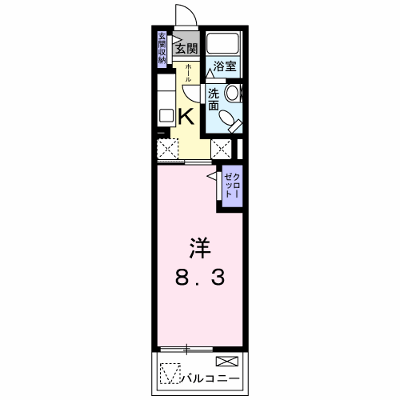 オリュザＫ 203【管理NO：1-022944001-02030】 ★家具家電は申し込み後に搬入します★ ★2026年11月中旬入居可能★の外観画像