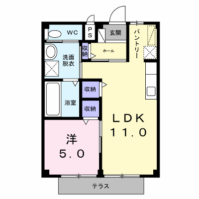 シティハイツ高岩Ｂ 101【管理NO：1-001254002-01010】 ★家具家電は申し込み後に搬入します★ ★2026年11月中旬入居可能★の外観画像