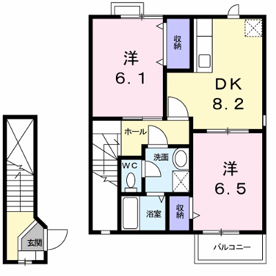デュオ 204【管理NO：1-013009501-02040】 ★家具家電は申し込み後に搬入します★ ★2026年11月中旬入居可能★の外観画像