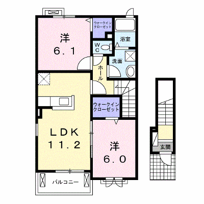 ブローテ・カーサ 201【管理NO：1-023538301-02010】 ★家具家電は申し込み後に搬入します★ ★2026年11月上旬入居可能★の外観画像