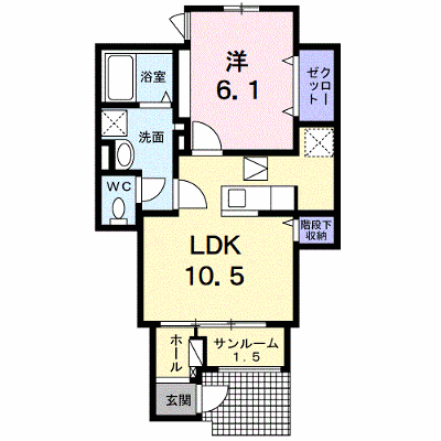 リアン・ラポール　輝（かがやき 103【管理NO：1-027380001-01030】 ★家具家電は申し込み後に搬入します★ ★2026年11月中旬入居可能★の外観画像