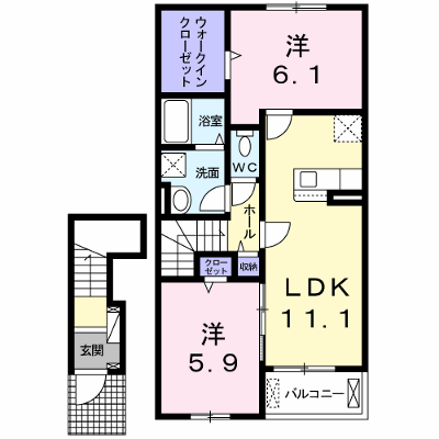 サニーアベニュー 203【管理NO：1-025611501-02030】 ★家具家電は申し込み後に搬入します★の外観画像