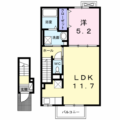 ＤＡＩＭＡＲＵ－Ⅳ 202【管理NO：1-021523702-02020】 ★家具家電は申し込み後に搬入します★ ★2026年10月中旬入居可能★の外観画像