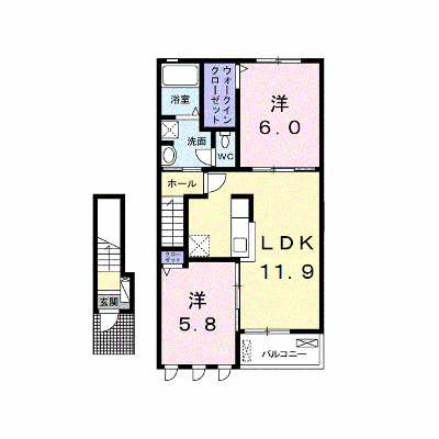 モアニ　ケアラ　エカヒ 203【管理NO：1-023430601-02030】 ★家具家電は申し込み後に搬入します★ ★2026年10月中旬入居可能★の外観画像