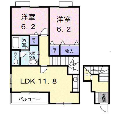 レジデンスさくら台Ｂ 201【管理NO：1-012022502-02010】 ★家具家電は申し込み後に搬入します★ ★2026年11月中旬入居可能★の外観画像