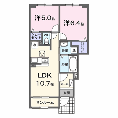 エトリエⅡ 102【管理NO：1-028583902-01020】 ★家具家電は申し込み後に搬入します★ ★2027年03月下旬入居可能★の外観画像