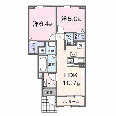 エトリエⅠ 103【管理NO：1-028583901-01030】 ★家具家電は申し込み後に搬入します★ ★2027年03月下旬入居可能★の外観画像