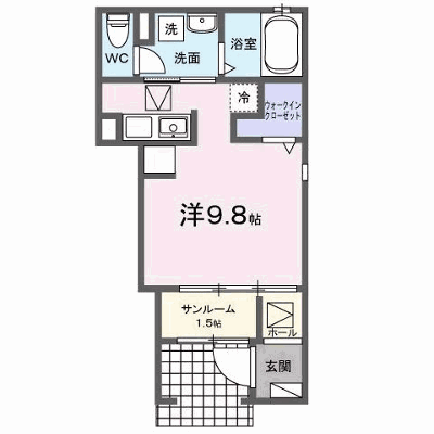 ファイオレフト　サウス 103【管理NO：1-027322601-01030】 ★家具家電は申し込み後に搬入します★ ★2026年10月中旬入居可能★の外観画像
