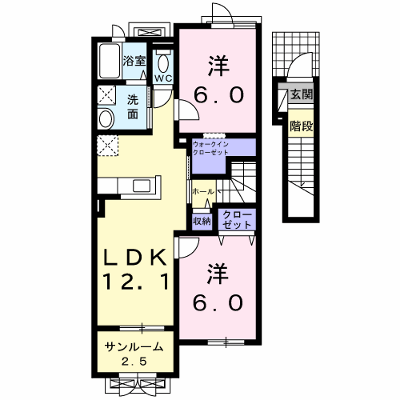 アンジュ・リュミエール 203【管理NO：1-019165101-02030】 ★家具家電は申し込み後に搬入します★ ★2026年11月上旬入居可能★の外観画像