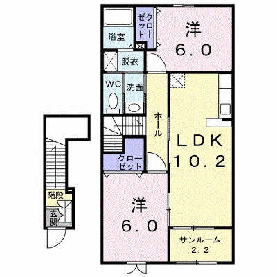 パークサイド　カレート　Ｃ 203【管理NO：1-015194901-02030】 ★家具家電は申し込み後に搬入します★ ★2026年12月中旬入居可能★の外観画像