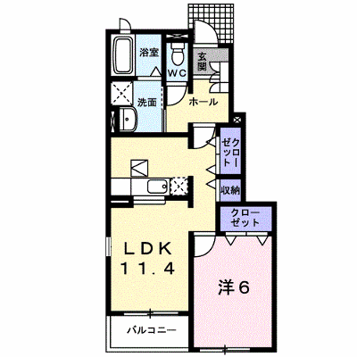 メロディ　Ａ 103【管理NO：1-014213201-01030】 ★家具家電は申し込み後に搬入します★ ★2026年11月上旬入居可能★の外観画像