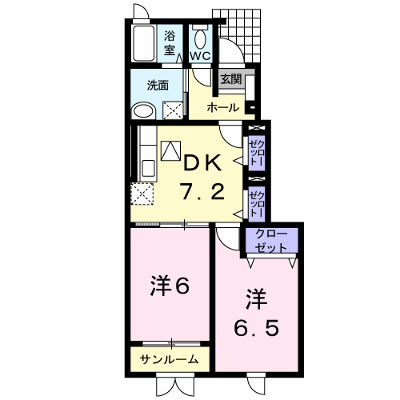 ヴォイレガラーレⅡ 102【管理NO：1-015603502-01020】 ★家具家電は申し込み後に搬入します★の外観画像
