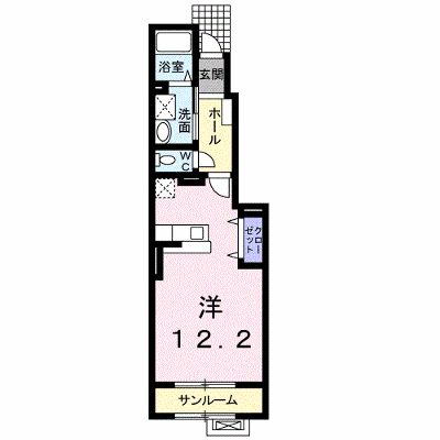 プラム・ローズ 102【管理NO：1-014990401-01020】 ★家具家電は申し込み後に搬入します★ ★2026年10月中旬入居可能★の外観画像