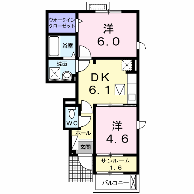 プラシ－ド　Ⅰ 104【管理NO：1-017216601-01040】 ★家具家電は申し込み後に搬入します★ ★2026年11月上旬入居可能★の外観画像