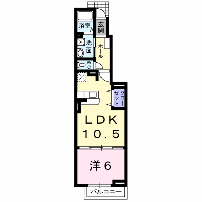 ソレイユⅢ 103【管理NO：1-016389701-01030】 ★家具家電は申し込み後に搬入します★ ★2026年10月中旬入居可能★の外観画像