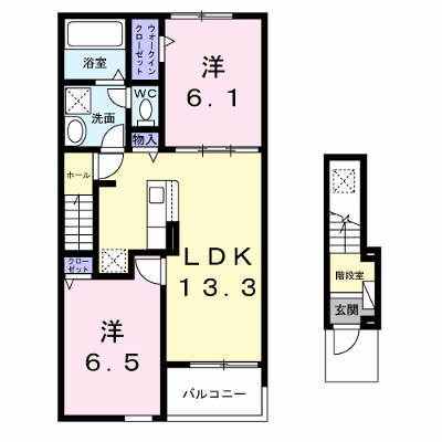 ベリッシマ　Ⅱ 204【管理NO：1-028261702-02040】 ★家具家電は申し込み後に搬入します★の外観画像