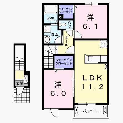 ル・レーヴＢ 203【管理NO：1-019095002-02030】 ★家具家電は申し込み後に搬入します★ ★2026年11月上旬入居可能★の外観画像