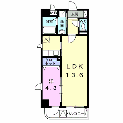 シャン・ド・フルールⅢ 306【管理NO：1-018126801-03060】 ★家具家電は申し込み後に搬入します★ ★2026年10月上旬入居可能★の外観画像
