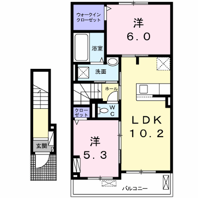 ポラリスⅨ 202【管理NO：1-024501302-02020】 ★家具家電は申し込み後に搬入します★ ★2026年11月上旬入居可能★の外観画像