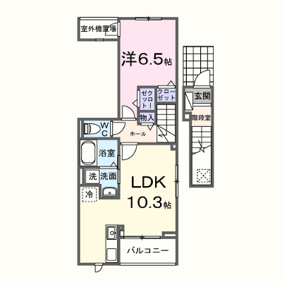 フォーロ・デル・コート辻 201【管理NO：1-028678401-02010】 ★家具家電は申し込み後に搬入します★ ★2026年12月上旬入居可能★の外観画像