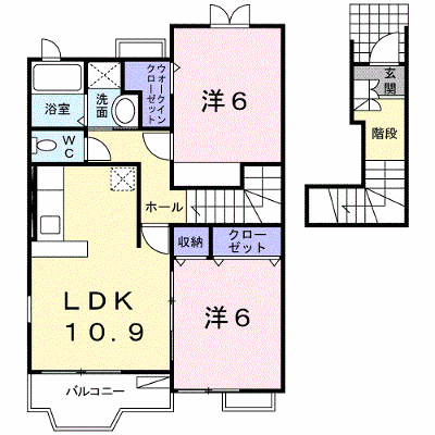 ボニート 202【管理NO：1-014523901-02020】 ★家具家電は申し込み後に搬入します★ ★2026年11月上旬入居可能★の外観画像