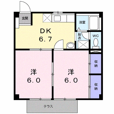 リバーグリーン 102【管理NO：1-004749801-01020】 ★家具家電は申し込み後に搬入します★ ★2026年10月下旬入居可能★の外観画像