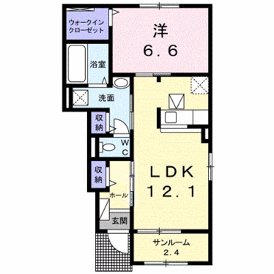ルミエール小坂井Ａ 105【管理NO：1-024283701-01040】 ★家具家電は申し込み後に搬入します★の外観画像