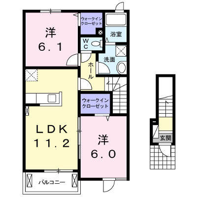 エターナル 202【管理NO：1-019699801-02020】 ★家具家電は申し込み後に搬入します★ ★2026年11月中旬入居可能★の外観画像