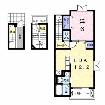 サン　スーシ 301【管理NO：1-017153701-03010】 ★家具家電は申し込み後に搬入します★ ★2026年11月上旬入居可能★の外観画像