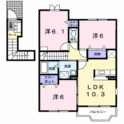 リーヴァ・アルコバレーノ 201【管理NO：1-012741301-02010】 ★家具家電は申し込み後に搬入します★ ★2026年11月上旬入居可能★の外観画像
