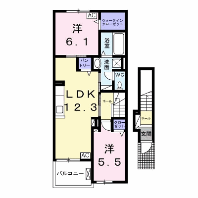 アリア　エステートⅡ 203【管理NO：1-027120902-02030】 ★家具家電は申し込み後に搬入します★ ★2026年11月中旬入居可能★の外観画像