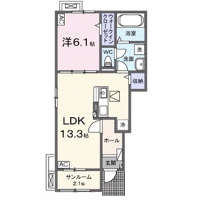 フルーメン・エ・サリセス 101【管理NO：1-027686001-01010】 ★家具家電は申し込み後に搬入します★ ★2026年11月上旬入居可能★の外観画像
