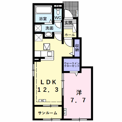 ルリアン 105【管理NO：1-027912601-01040】 ★家具家電は申し込み後に搬入します★ ★2026年11月上旬入居可能★の外観画像