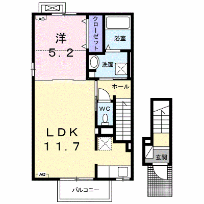 オークモントＡ 201【管理NO：1-023556601-02010】 ★家具家電は申し込み後に搬入します★ ★2026年11月上旬入居可能★の外観画像