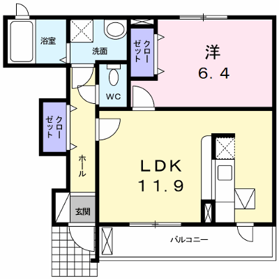 メゾン花水木　Ⅱ 102【管理NO：1-015744402-01020】 ★家具家電は申し込み後に搬入します★ ★2026年10月下旬入居可能★の外観画像