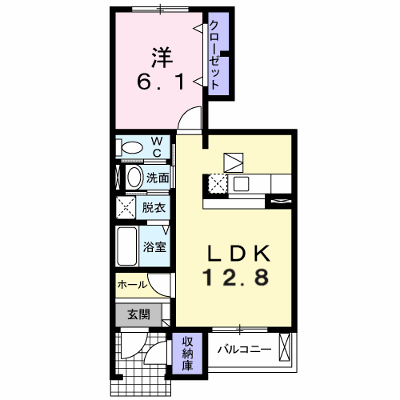 トワニー・Ｋ　Ⅱ棟 102【管理NO：1-013488102-01020】 ★家具家電は申し込み後に搬入します★ ★2026年11月上旬入居可能★の外観画像