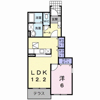 プルミエ・ラムール　Ａ棟 101【管理NO：1-013422401-01010】 ★家具家電は申し込み後に搬入します★ ★2026年11月中旬入居可能★の外観画像