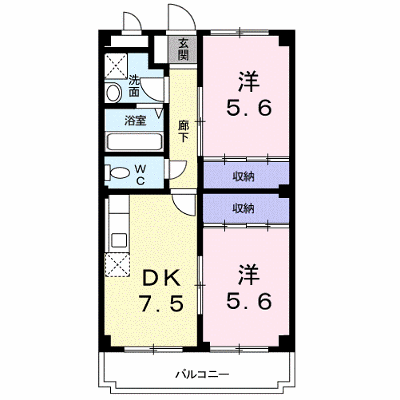 エスポアールホーク 301【管理NO：1-004976101-03010】 ★家具家電は申し込み後に搬入します★ ★2026年12月中旬入居可能★の外観画像