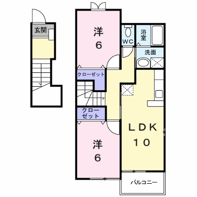 ハイファイン藤 201【管理NO：1-012769901-02010】 ★家具家電は申し込み後に搬入します★の外観画像