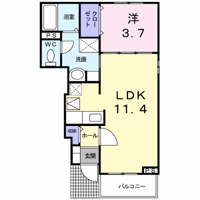 グリーン・グリーン 106【管理NO：1-016284101-01050】 ★家具家電は申し込み後に搬入します★ ★2026年11月上旬入居可能★の外観画像