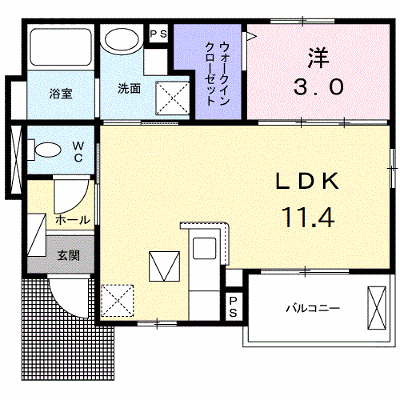 オリジンハウス 102【管理NO：1-028040701-01020】 ★家具家電は申し込み後に搬入します★ ★2026年12月下旬入居可能★の外観画像
