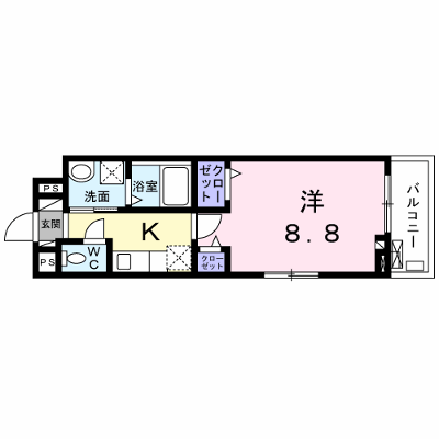 シャトーエレガント 310【管理NO：1-026763801-03080】 ★家具家電は申し込み後に搬入します★ ★2026年11月中旬入居可能★の外観画像
