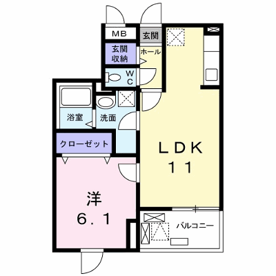 ベリーブロッサム 202【管理NO：1-023779201-02020】 ★家具家電は申し込み後に搬入します★ ★2026年10月上旬入居可能★の外観画像