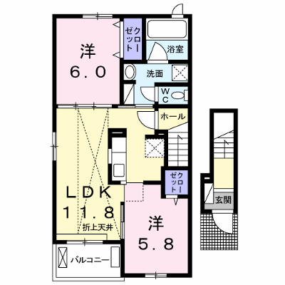 カーサ　フェリーチェ 201【管理NO：1-023933701-02010】 ★家具家電は申し込み後に搬入します★ ★2026年10月中旬入居可能★の外観画像