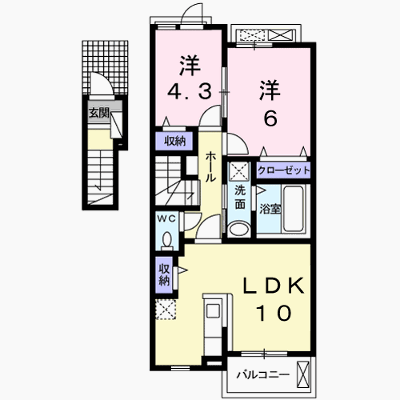 グラン　テラス 202【管理NO：1-024429901-02020】 ★家具家電は申し込み後に搬入します★の外観画像