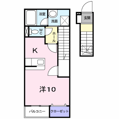 カーサ　アニュー 202【管理NO：1-014001301-02020】 ★家具家電は申し込み後に搬入します★ ★2026年11月上旬入居可能★の外観画像