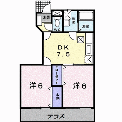 コーポリンクス１ 102【管理NO：1-005935401-01020】 ★家具家電は申し込み後に搬入します★ ★2026年11月上旬入居可能★の外観画像