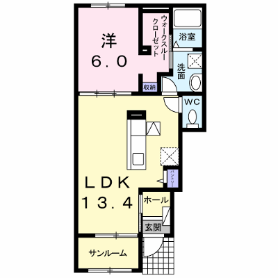 セントポーリア　Ⅰ 102【管理NO：1-024718701-01020】 ★家具家電は申し込み後に搬入します★の外観画像